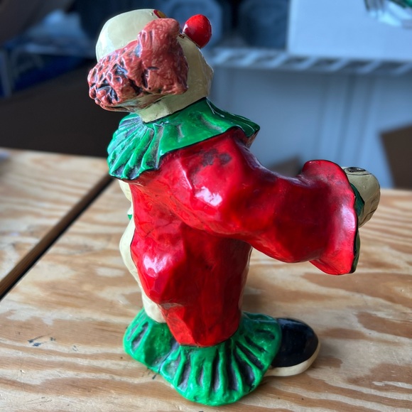 Vintage Mexican folk art ceramic clown figurine statue - Picture 6 of 12